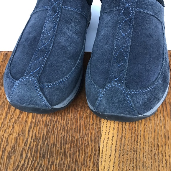 EASY SPIRIT Women's Blue Shoes Slides Clog Slip On Leather SZ 6.5 Like New - Picture 6 of 11